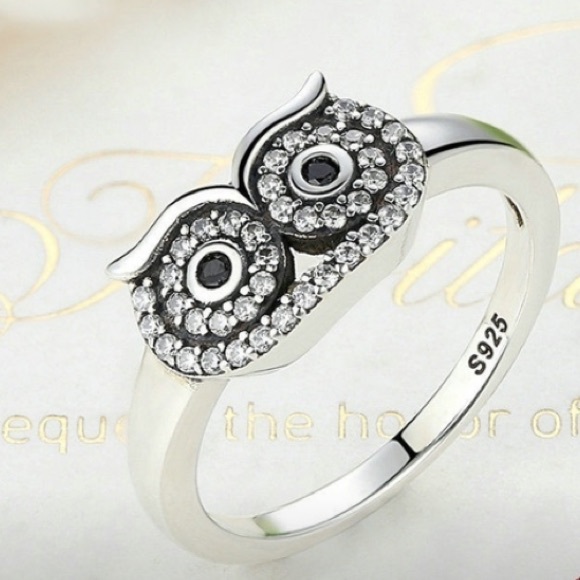 Jewelry - Owl 🦉 Ring Sterling A-Dorable!!